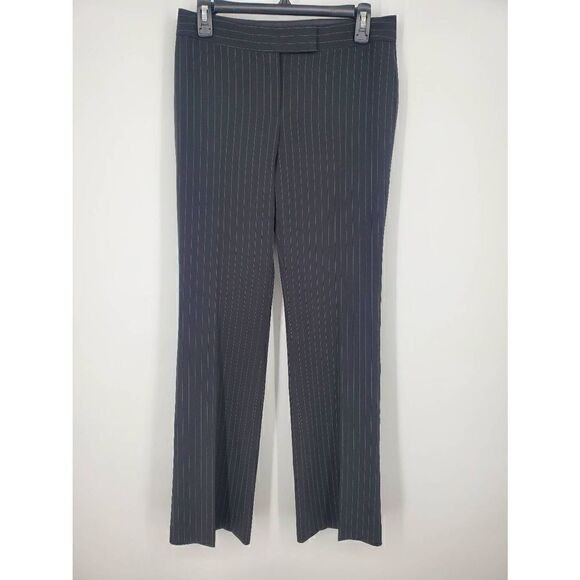 Tahari Women's Black Pinstripe Wide Leg Career Work Pant Trousers Size 4 - Picture 1 of 4